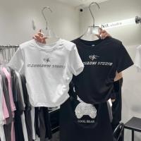 ราคา Manjusaka⭐️พร้อมส่ง⭐️Crop top เสื้อครอปท็อป คอกลม แขนสั้น y2k เสื้อยืดแขนสั้น สีขาว สไตล์เกาหลี สําหรับผู้หญิง #11228 (21890388511)