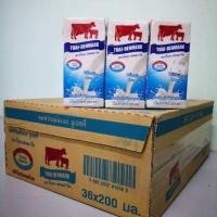 ราคา ยกลัง160บาท นมไทยเดนมาร์คนมพร่องมันเนย รสจืด​ขนาด200x36mlกล่อง #พร่องมันเนย วัวแดง พร้องมันเลย 200มล. หมด2-22 (12767087371)