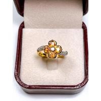 ราคา แหวนทองคำพลอยบุษราคัมเพชรแท้ (12877801113)