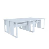 ราคา INDEX LIVING MALL โต๊ะคอมพิวเตอร์ 4 ที่นั่ง รุ่นเวคตร้า 240 ซม. - สีขาว (3843150341)