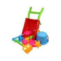 ราคา RWRTOY เล่นทราย ตักทราย รถเข็นทรายพร้อมถังพลั้วตักทราย คละสี T1-00231 (5649922969)