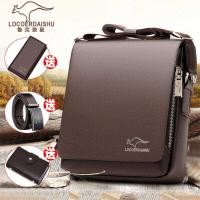 ราคา ❤ จิงโจ้ชายกระเป๋าสะพายกระเป๋าหนังเนื้อmessengerถุงเ (27107158657)