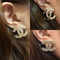 ราคา ต่างหูชาแนลแท้ ขนาด 2.5ซม รุ่นใหม่ปี’19 (7610055207)