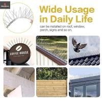 ราคา COD สแตนเลส Pigeon Spikes Bird Repeller Deterrent Traps Anti-bird Repellent Pest Control สวนระเบียง Thorn Nail Kit ใหม่ (43470449974)