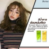 ราคา สีย้อมผม เบอริน่า Berina สีน้ำตาลอ่อนหม่นเขียว A16 A31 แถมฟรี ไฮโดรเจน 9-12 เปอร์เซ็นต์ (6945621129)