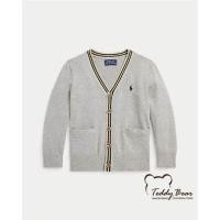 ราคา เสื้อคาดิแกนเด็ก Ralph Lauren COTTON V-NECK CARDIGAN (สีเทาอ่อน) ของแท้ (20576570782)