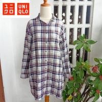 ราคา Kemeja เสื้อ UNIQLO FLANEL TUNIC (8832314320)