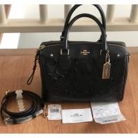 ราคา Coach หมอน 10” หนังแก้วสีดำสวย (1954940171)