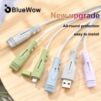 ราคา ขายร้อน Bluewow Charger Protector ซิลิโคนสายป้องกัน IP-18/20w ประเภท C/USB ฝาครอบสายไฟ (29855174406)