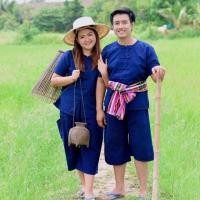 ราคา เสื้อม่อฮ่อม กางเกงม่อฮ่อม ใส่ได้ทั้งผู้ชายผู้หญิง (6408310813)