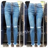 ราคา กางเกงยีนส์ยืด เอวสูง ส่งฟรี (890855934)