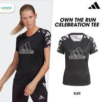 ราคา Adidas อดิดาส เสื้อยืดวิ่งออกกำลังกาย สำหรับผู้หญิง สีดำ RN W Own The Run Celebration TEE GM1587 BK (1000)P (10950090391)