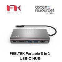 ราคา USB HUB (ยูเอสบีฮับ) FEELTEK Portable 8 in 1 USB-C HUB ของใหม่ประกัน 2 ปี (15846023289)