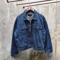 ราคา แจ็คเก็ตยีนส์โอเวอร์ไซส์ขาด Giordano (28415956018)