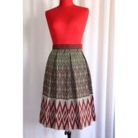 ราคา โอกาสเดียว(ตัวเดียว)กระโปรงผ้าฝ้ายทอลายไทยสวย (5162614753)