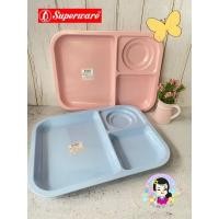 ราคา ถาดหลุมเมลามีน 10.5 นิ้ว สีพื้น ซุปเปอร์แวร์ #ร้านรุ้งจิปาถะ (11302441977)