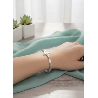 ราคา สร้อยข้อมือโซ่ Alloy Heartbeat สีเงิน สําหรับทุกเพศ 1 ชิ้น (29292428981)