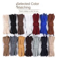 ราคา รองเท้าบู๊ตทำงานเชือกรองเท้าสำหรับผู้ชายและผู้หญิง รองเท้าผ้าใบ สีดำ สีขาว สีน้ำตาล เชือกรองเท้าหนังกลมหนา (26875929483)