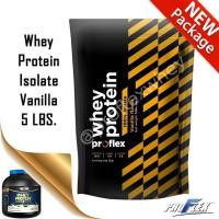 ราคา Proflex Whey Protein IsoIate vanilla flavor เวย์โปรตีน ไอโซเลต สูตรลีนกล้ามให้ชัด รสวานิลา 5 ปอนด์ (5115336114)