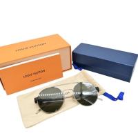 ราคา [Good Condition] LOUIS VUITTON STAR BURST Sunglasses Eyeglasses Pilot Silver Black Men's Z1103E (44213665579)