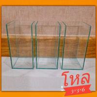 ราคา โหลปลากัด ขนาด3×3×6 นิ้ว 1ชุด 3ใบ (6017216532)