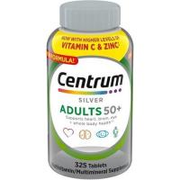 ราคา Centrum Silver Adults 50+ Multivitamin 325 Tablets Heart สมอง และพยุงตา สูตรปลอดกลูเตน (29038717771)