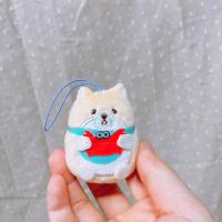 ราคา พวงกุญแจ ตุ๊กตา หมา ชิบะ หมาชิบะ Shiba Inu จิ๋ว ถือปู (27904076725)