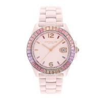 ราคา COACH Greyson Crystal Bezel Women’s Blush Ceramic Women’s Watch 14504020 14504018 14504019 36mm (25341918481)
