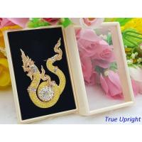 ราคา เข็มกลัดพญานาค ล้อมเพชร 47 เม็ด สีทองนาค งาน PREMIUM (5535520037)