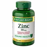 ราคา หมดอายุ 07-28 Nature's Bounty Zinc 50 mg, 400 Caplets ปรับฮอร์โมน ลดสิว ลดหน้ามัน ป้องกันผมร่วง พร้อมส่ง (26963742462)