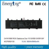 ราคา 15.4V C41N1906 GX551QR แบตเตอรี่แล็ปท็อปสำหรับ ASUS ROG Zephyrus Duo 15 GX550 GX550LWS GX550LXS GX551QS (25632967467)