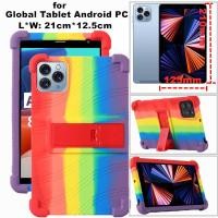 ราคา Global Tablet Case for 7.9 8.0 8.4 8.7 9.0 Inch L*W: 21cm*12.5cm Android 8 9 10 11 12 13 PC Shockproof Soft Silicon Stand Cover (28483839900)