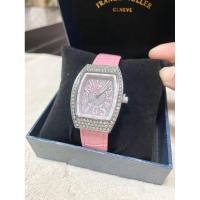 ราคา มือ1นาฬิกาแฟรงค์หน้าปัดล้อมเพชรสวยมาก (24655899312)