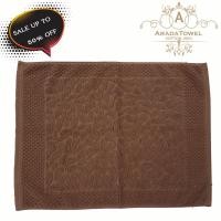 ราคา 17x 28 นิ้ว 8 ปอนด์ ผ้าเช็ดเท้า ทอลายหยดน้ำ ผ้าขนหนูโรงแรม ผ้า Cotton 100% แบร์น AradaTowel (1237558296)