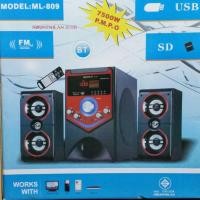 ราคา soundmilan ML-809B ลำโพง 2.1 มีบลูทูธ USB SD CARD ฟังวิทยุคลื่น FM ได้ (7037557444)