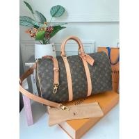 ราคา Authentic LOUIS VUITTON Keepall Bandoulière 45 กระเป๋าเดินทาง ขนาด 45 มีสาย หลุยส์ วิตตอง (27215799809)