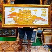 ราคา กรอบรูป เรือสำเภา รูปเรือ ภาพเรือมงคลเรียกทรัพย์ ภาพเรือ ภาพเรือสำเภาจีน เสริมฮวงจุ้ย ของขวัญ ของที่ระลึก ของชำร่วย (23979921275)