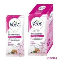 ราคา Veet Pure วีท ครีมขจัดขน สำหรับผิวธรรมดา เชียบัตเตอร์ 14 กรัม [1 ซอง สีชมพู] (40758704174)