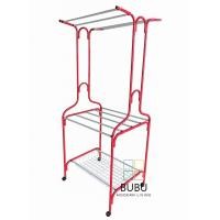 ราคา ราวตากผ้า เหล็กกลม มีล้อ รุ่น A09 มีตะแกรง| ทางร้านคละสีให้ | ราวเหล็ก ราวตากผ้ามีล้อ ราวแขวนผ้า | แบบประกอบเอง (26888109693)