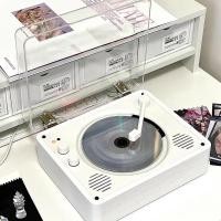 ราคา cd player เครื่องเล่นซีดี Bluetoothลําโพง ลายไม้ เครื่องเล่นcd usb เพลง เครื่องเล่นซีดีบลูทูธแบบชาร์จไฟแบบพกพา (19789863960)