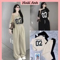 ราคา ชุดเข้าเซทเปิดไหล่ เลขที่. 02เสื้อเชิ้ตแขนสั้นเปิดไหล่พิมพ์ลายกด 6ง ผสมกางเกงขายาวทรงหลวมขากว้างฟรีไซส์ (28277920834)