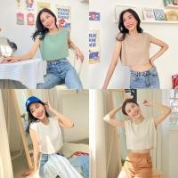 ราคา Tommy crop top เสื้อครอปไหล่ล้ำ ผ้านุ่มมมม (ขาว/ครีม/เขียว/ซอท์ฟบราวน์) (17838220672)