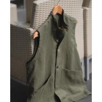 ราคา olive linen vest เสื้อกั๊กลินินสีเขียวขี้ม้า (42800487605)