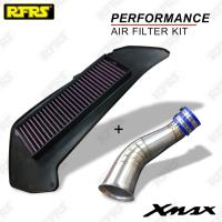 ราคา SET สุดคุ้ม! ท่อกรองเลส พร้อม กรองอากาศผ้าแต่ง NEMO สำหรับ YAMAHA XMAX 300 กรอง CVTแบบผ้า Air Filter (3455164568)