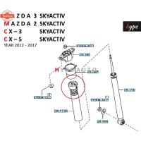 ราคา ยางกันกระแทก โฟมกันกระแทกโช๊ค หลัง มาสด้า 3 MAZDA 3 / มาสด้า 2 MAZDA 2 / ซีเอ๊กซ์ 3 CX-3 / ซีเอ๊กซ์ 5 CX-5 สกายแอคทีฟ SK (40417767301)