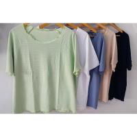 ราคา เสื้อไซส์ใหญ่คอปาด ไหล่สโลป ผ้าเกาหลี (4144624450)