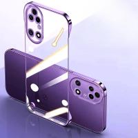 ราคา สําหรับ Huawei P50 เคสโทรศัพท์ Huawei P50 Pro Huawei P50e Huawei P50 หรูหราชุบ Frameless กรณีโปร่งใสกันกระแทก (42461238020)