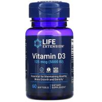 ราคา Vitamin D3 5000 IU 60 Softgels, Vitamin D3 1000 IU 250 softgels, Life Extension, Ready to Ship (16103491752)