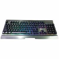 ราคา Nubwo NK-55 Phantom Plus Metal Gaming Keyboard Semi Mechanical - Silver - [Blue Switch]#678 (549213172)