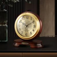 ราคา ไม้เนื้อแข็งนาฬิกาตั้งโต๊ะนาฬิกาตั้งโต๊ะห้องนั่งเล่นย้อนยุคที่เรียบง่ายอเมริกันสก์ท็อปใบ้จีนนาฬิกาตั้งโต๊ะ325 (27340237829)
